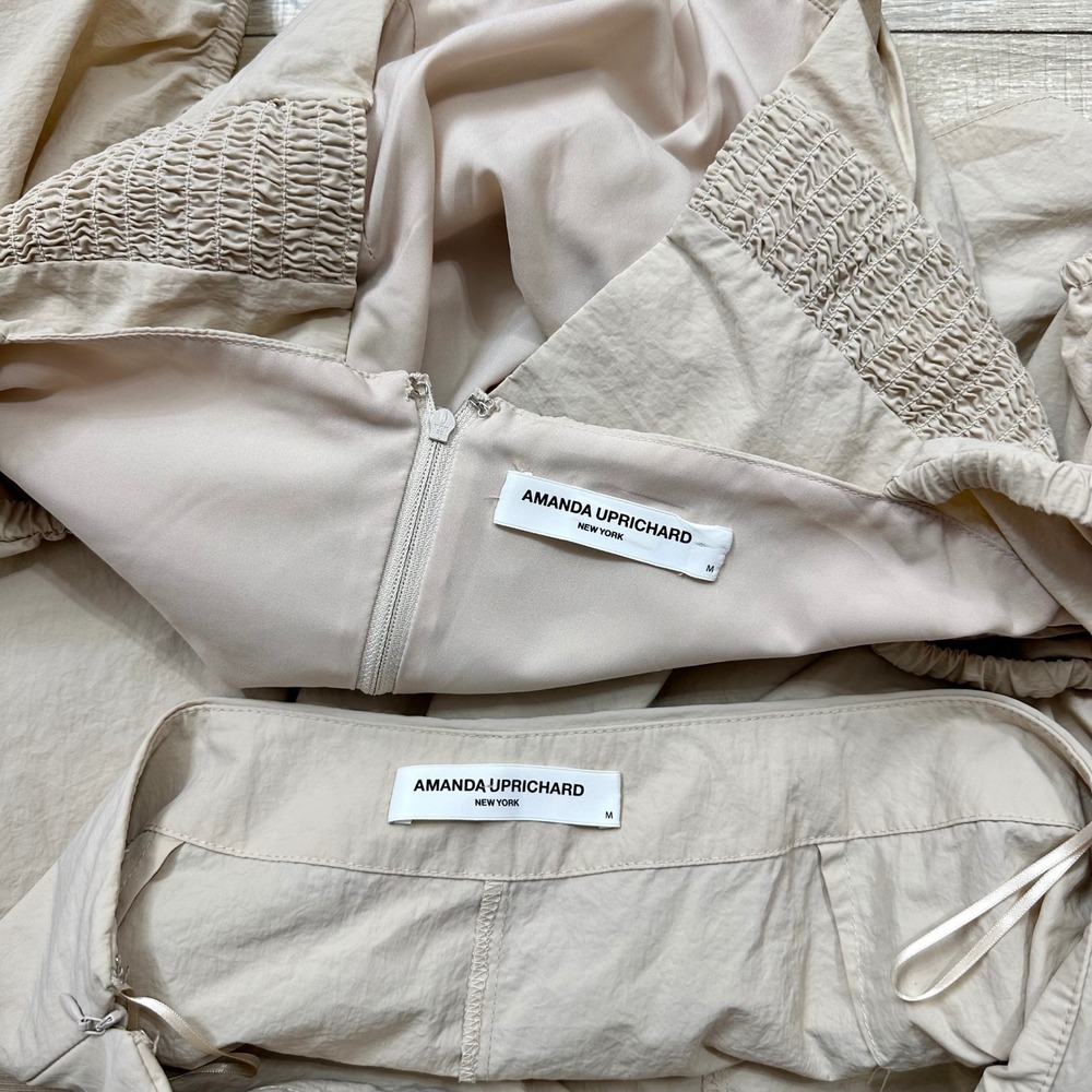 Amanda Uprichard Willis Top Mini Skirt 2
Piece Set In Bone Beige Women's Medium - Picture 4 of 5